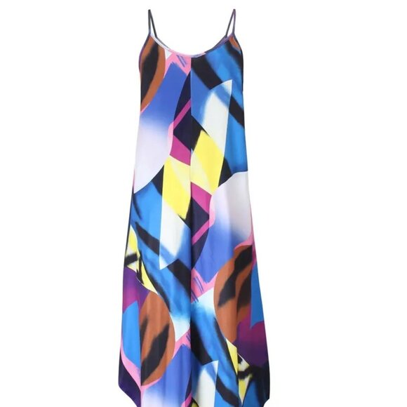 Women's Plus Size Tropical Beach Summer Trendy Vacation Holiday Maxi Dress 22W - Picture 4 of 6